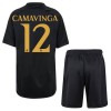 Oficiální Fotbalový Dres Real Madrid Camavinga 12 Třetí 2023-24 pro Děti